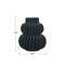 Hello Honey® Bloomingville 5.5" Black Modern Pleated Stoneware Vase